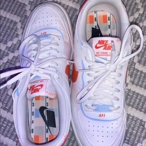 af1 shadow summit white team orange